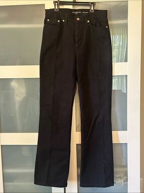 Liz Claiborne Black Straight-Leg Jeans